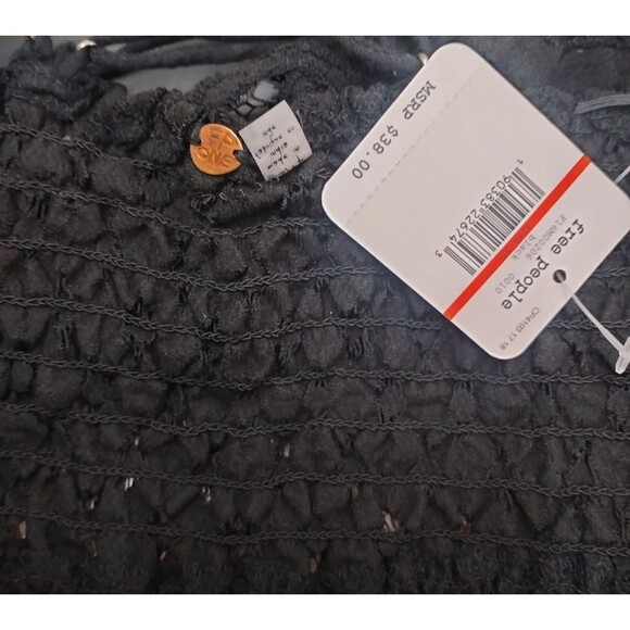 Free People FP One Adella Bralette Cropped Top Smocked Embroidered XS NEW 282710 - Picture 13 of 13